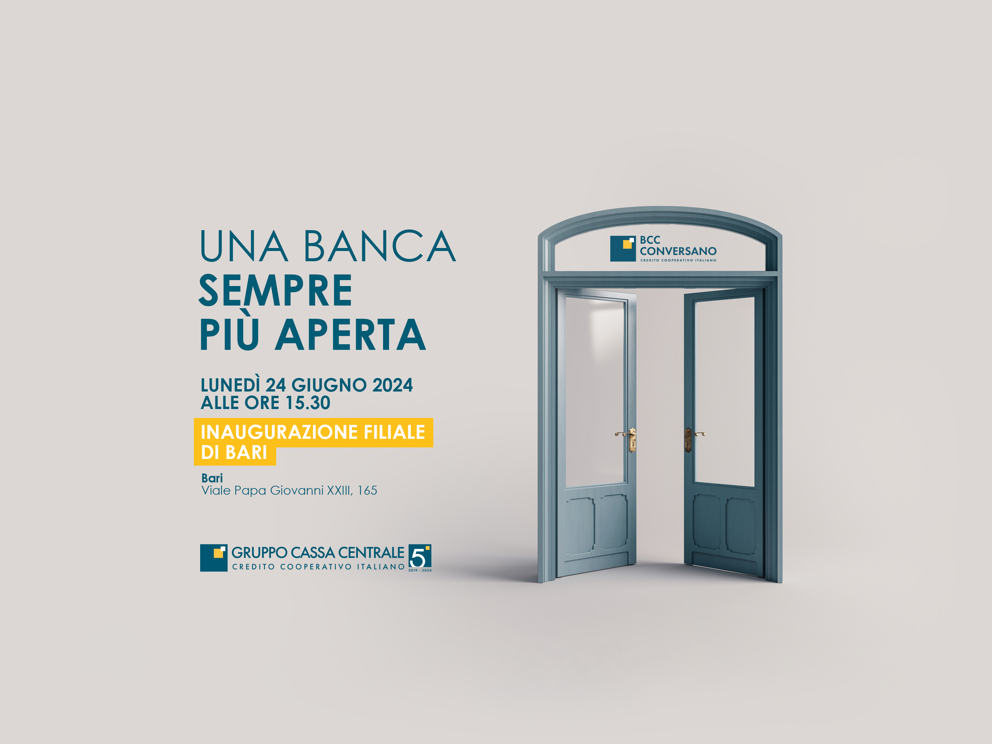 Inaugurazione della nuova sede della Filiale di Bari